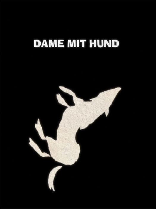 Dame Mit Hund - Poster