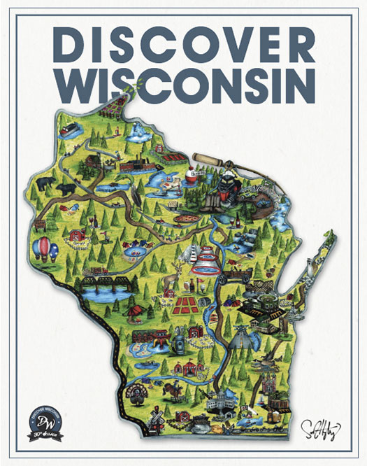 Discover Wisconsin Poster