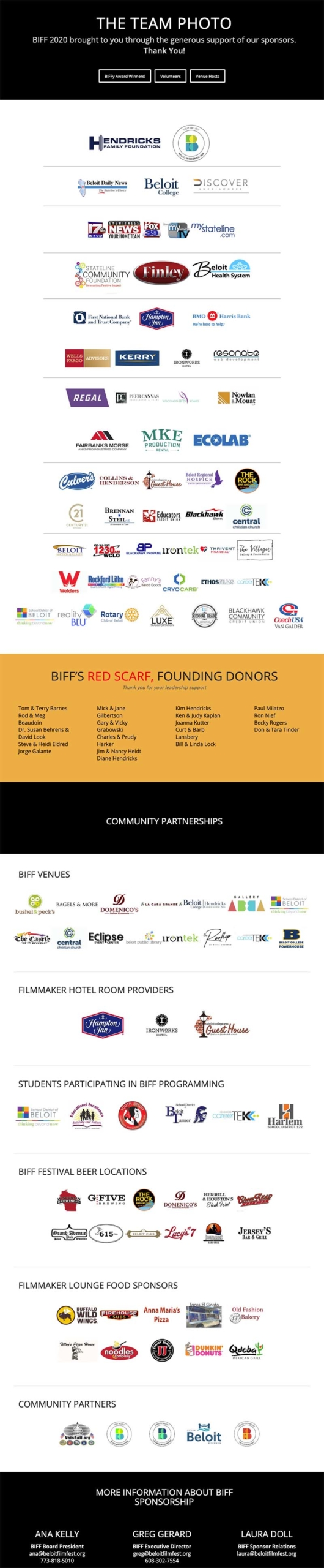 BIFF 2020 Sponsors & Partners