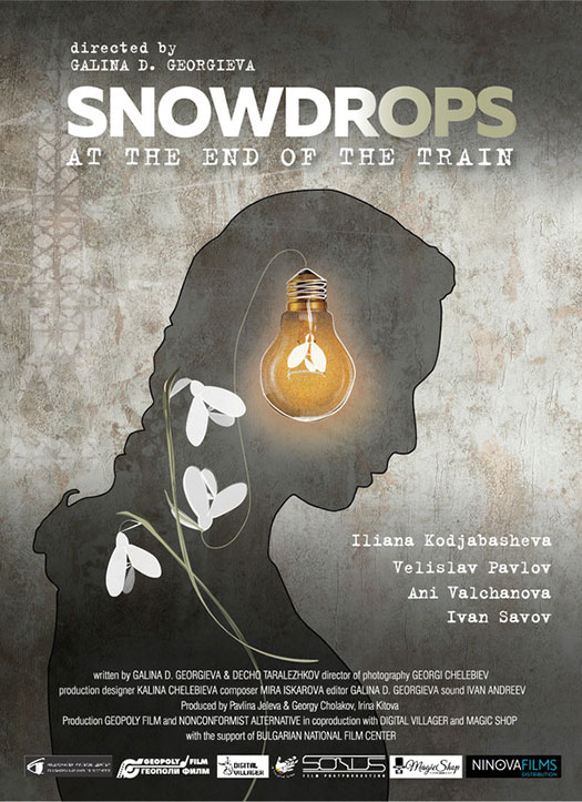 Snowdrops at the End of the Train - Poster